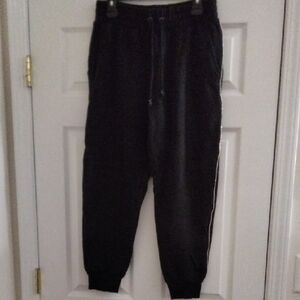 Victoria's Secret Black Joggers with Rhinestone Trim